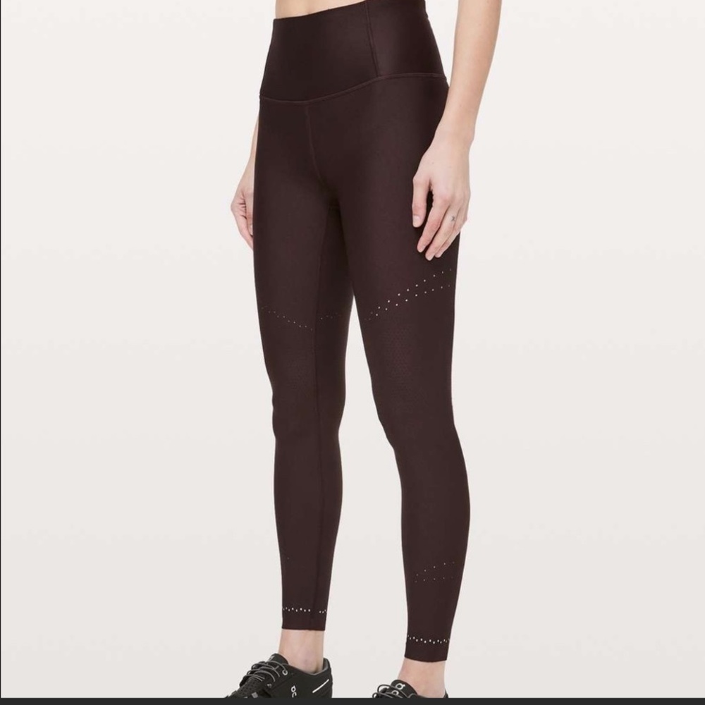 Lululemon in focus run tight PLUM Sz 12